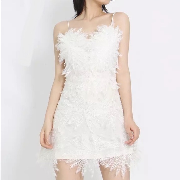 Boho White Floral Appliqué Mesh Daisy Detailed Lux Embroider Mini Summer Dress - Picture 5 of 12